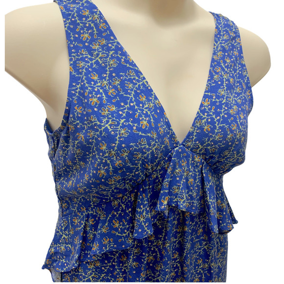 Chelsea & Violet NWT Blue Floral Sleeveless Co-Ord Set Romper, Juniors XS - Picture 7 of 9